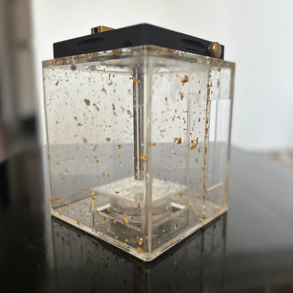 Кальян Hoob Atom Black с золотой крошкой