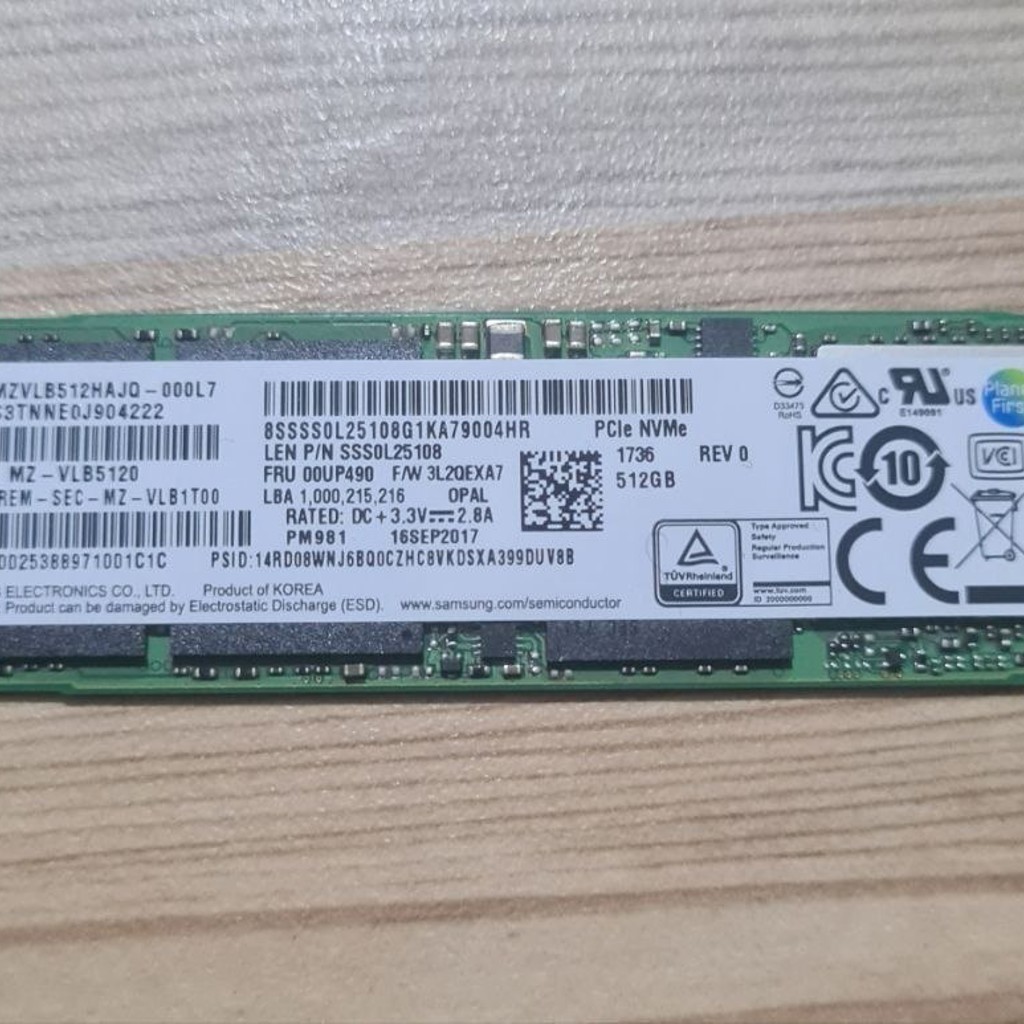 SSD NVMe M.2 512GB Samsung PM981