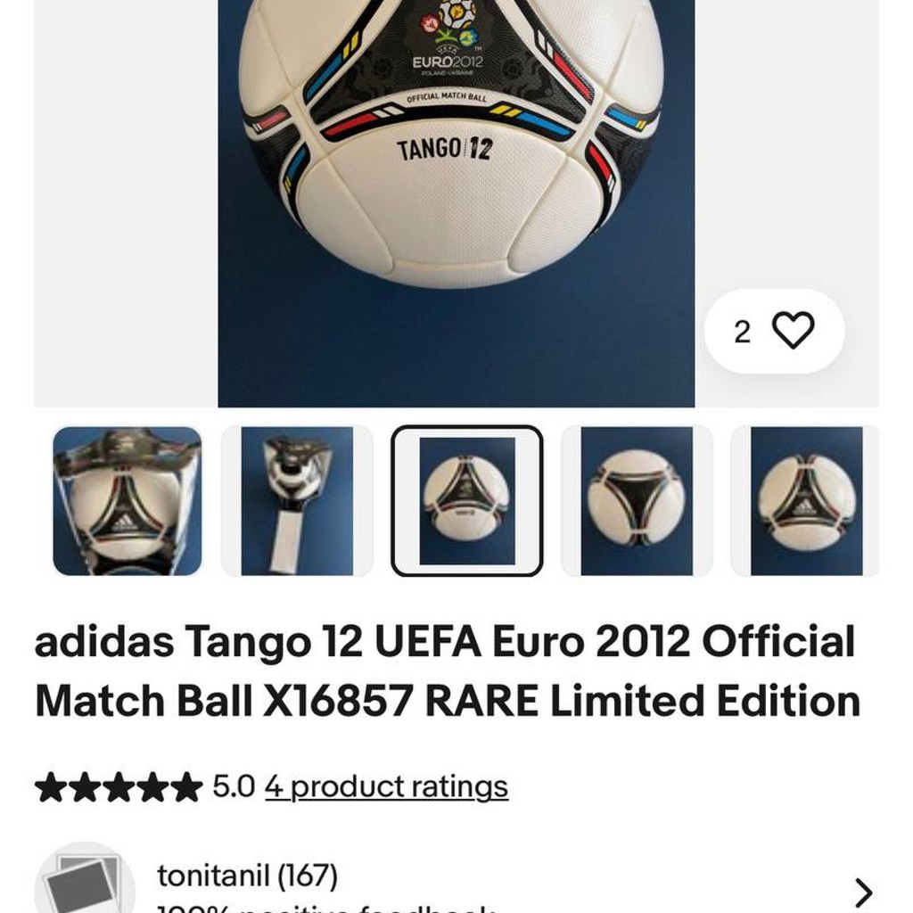 Adidas Tango 12 UEFA Euro 2012 Official Match Ball
