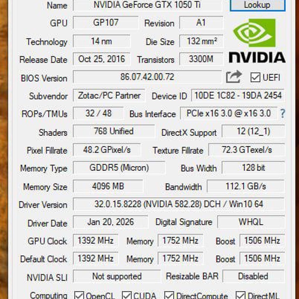 Gtx 1050ti 4gb