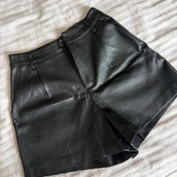 Шорты кожаные - фото 6