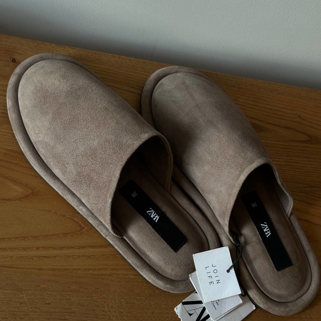 Замшевые мюли ZARA