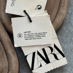 Замшевые мюли ZARA - фото 4