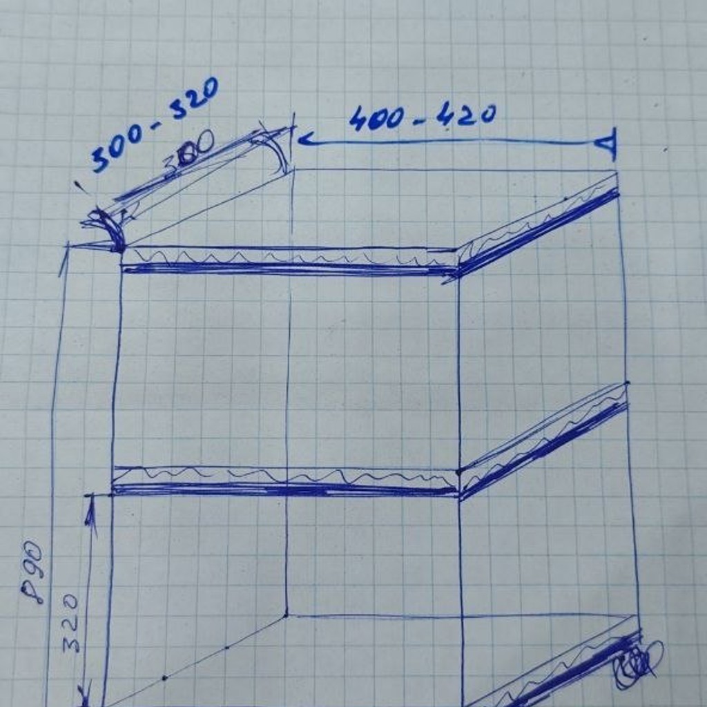 Этажерка на колесиках