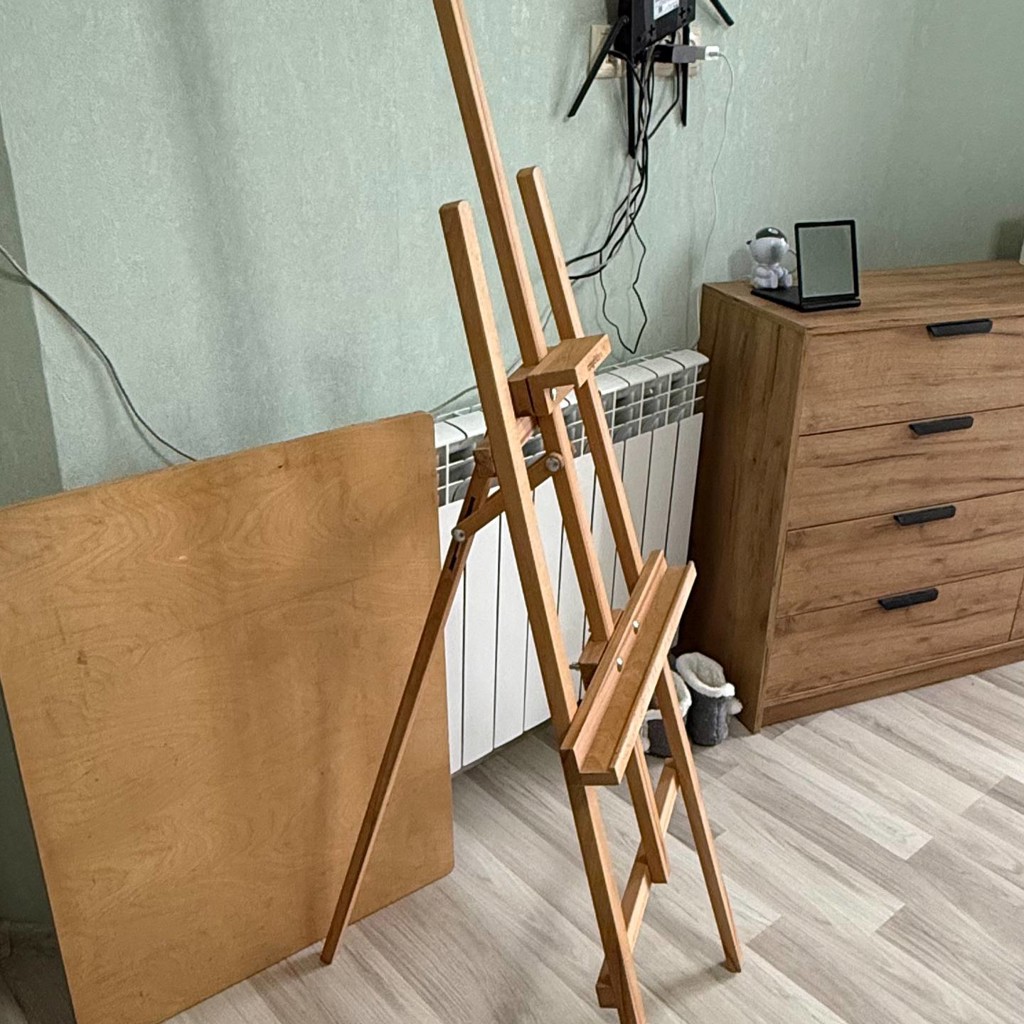 Мольберт регулируемый с планшетом деревянный
