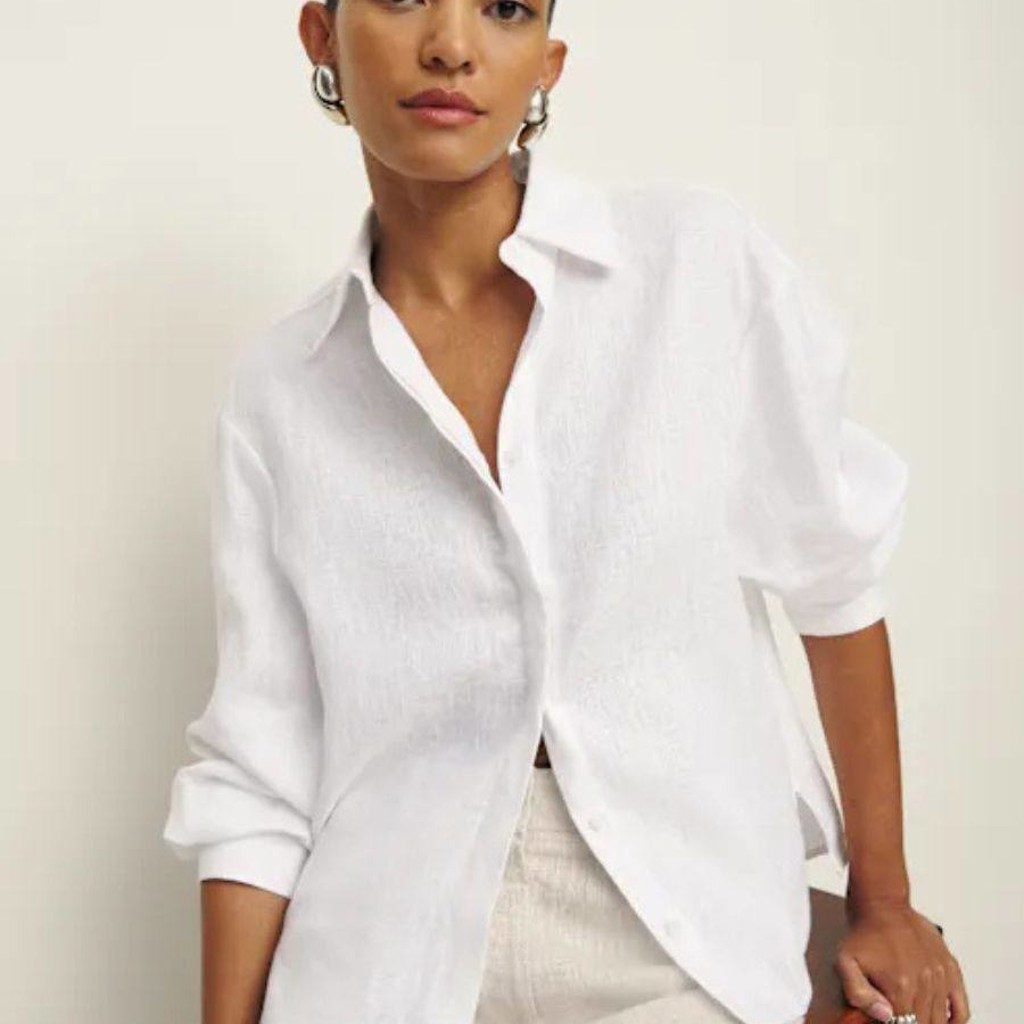 Рубашка из льна Massimo Dutti