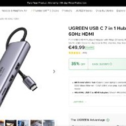 UGREEN USB-C 7 in 1 Hub - фото 5