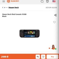 Steam Deck Oled Console 512GB Black - фото 5