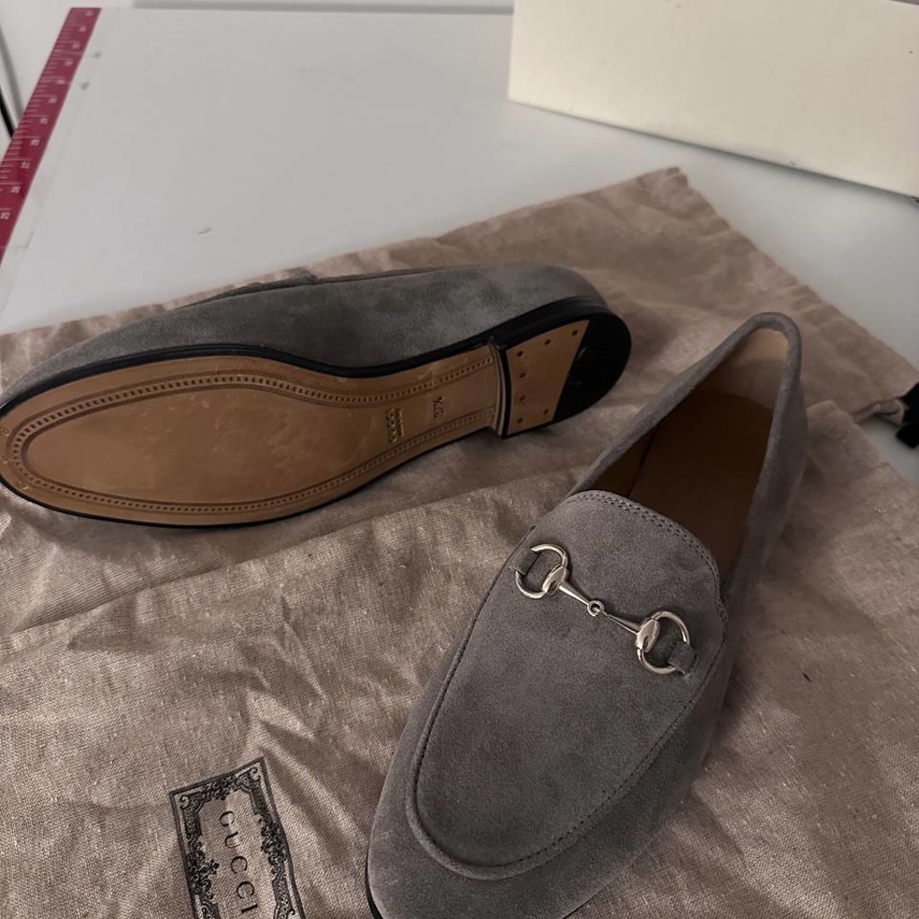 Лоферы замшевые Gucci