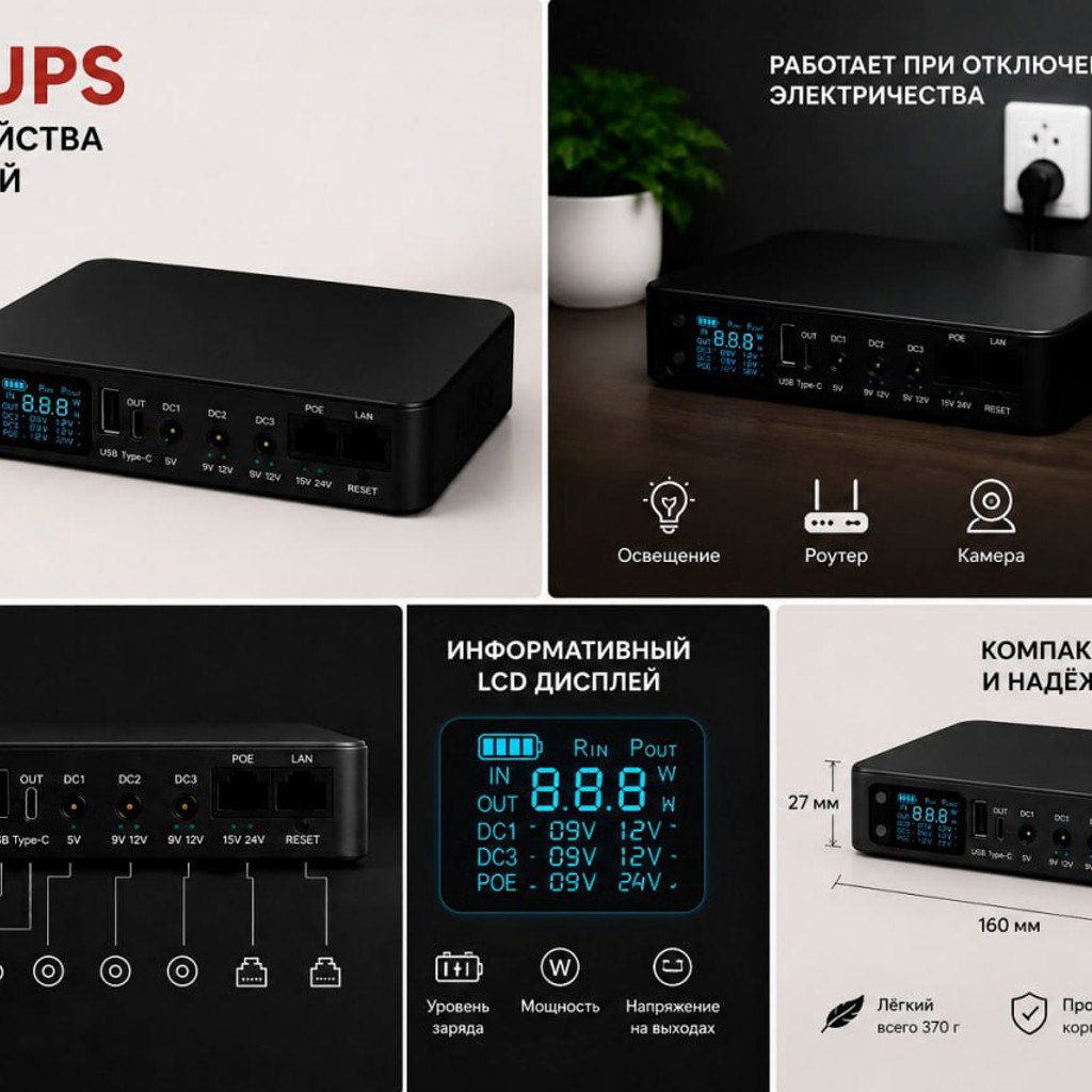 Mini Ups для wifi роутера