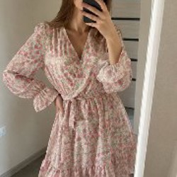 Платье голубое - фото 4
