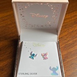 Серебряные серьги Disney со Стичем - фото 2