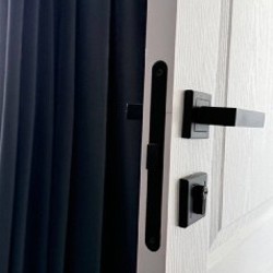 Двери белые с черной ручкой - фото 3