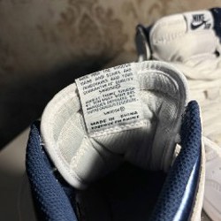 Кроссовки Air Jordan 1 Retro High OG BG 'Metallic Navy' - фото 3