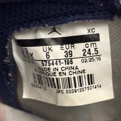 Кроссовки Air Jordan 1 Retro High OG BG 'Metallic Navy' - фото 4