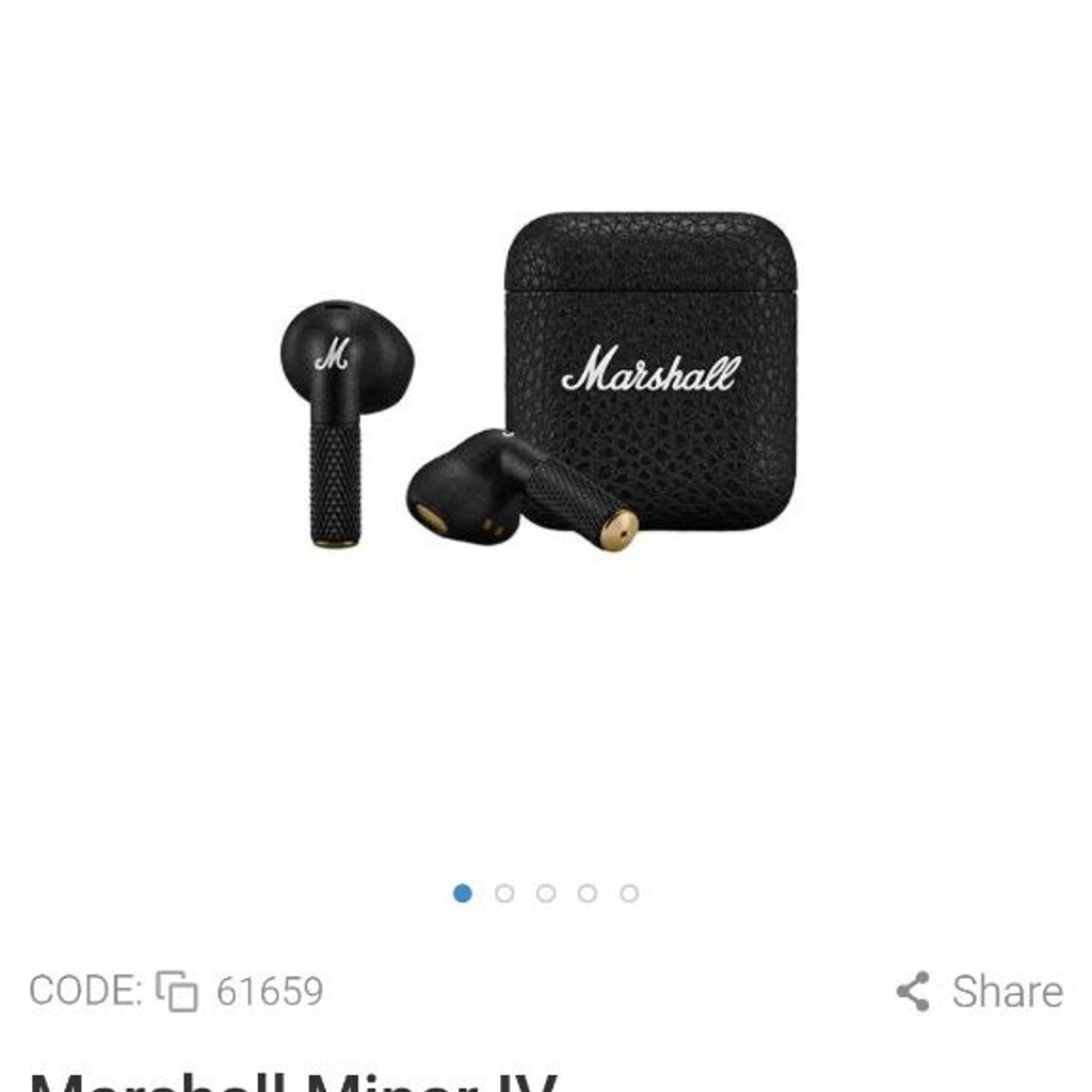Наушники Marshall minor 4