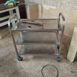 Каталка из нержавейки для выдачи продукции - фото 2