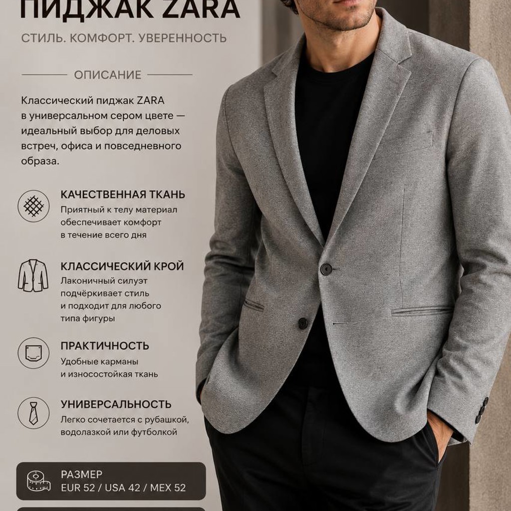 Пиджак ZARA