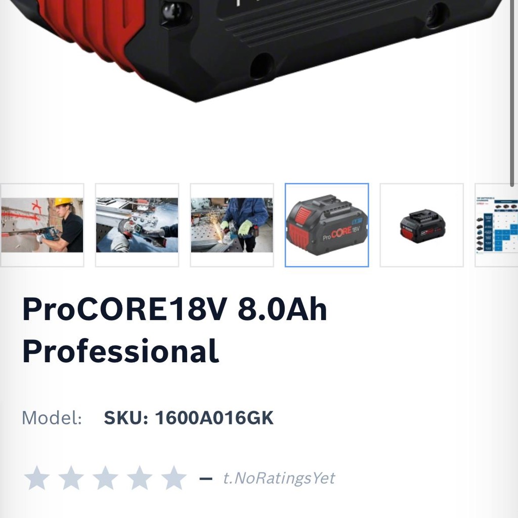 Bosch ProCORE / GBA 18V 8.0Ah