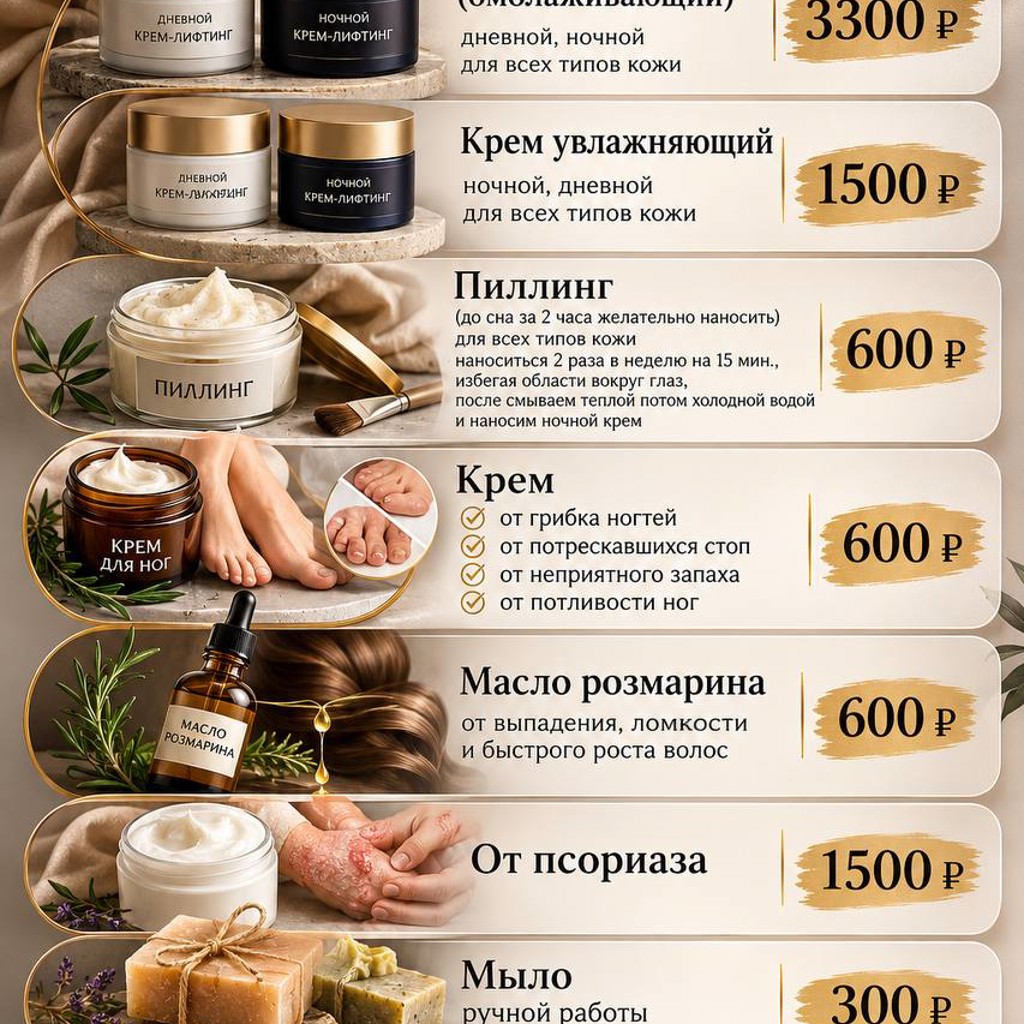 Косметика ручной работы
