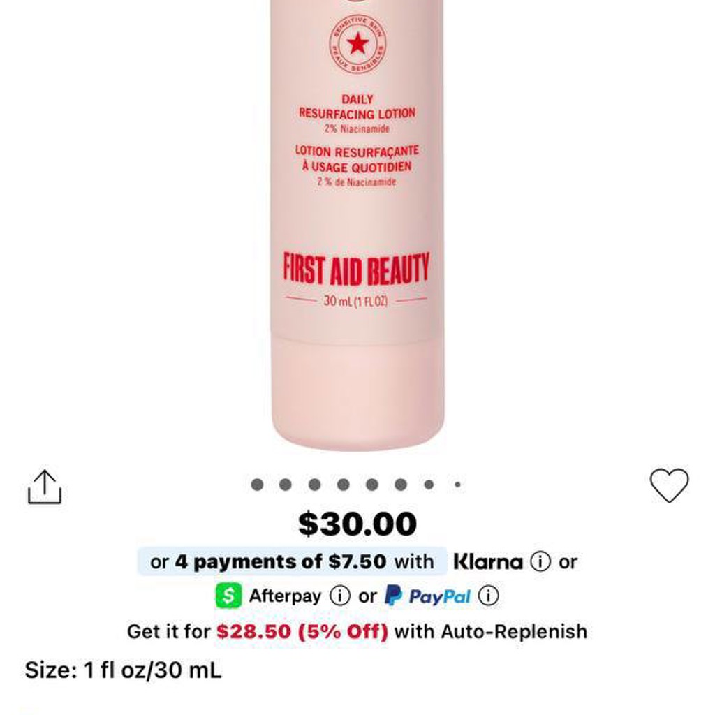 Лосьон для лица First Aid Beauty Daily Resurfacing Lotion