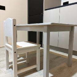 Деревянные детские стол и стул IKEA SUNDVIK - фото 1