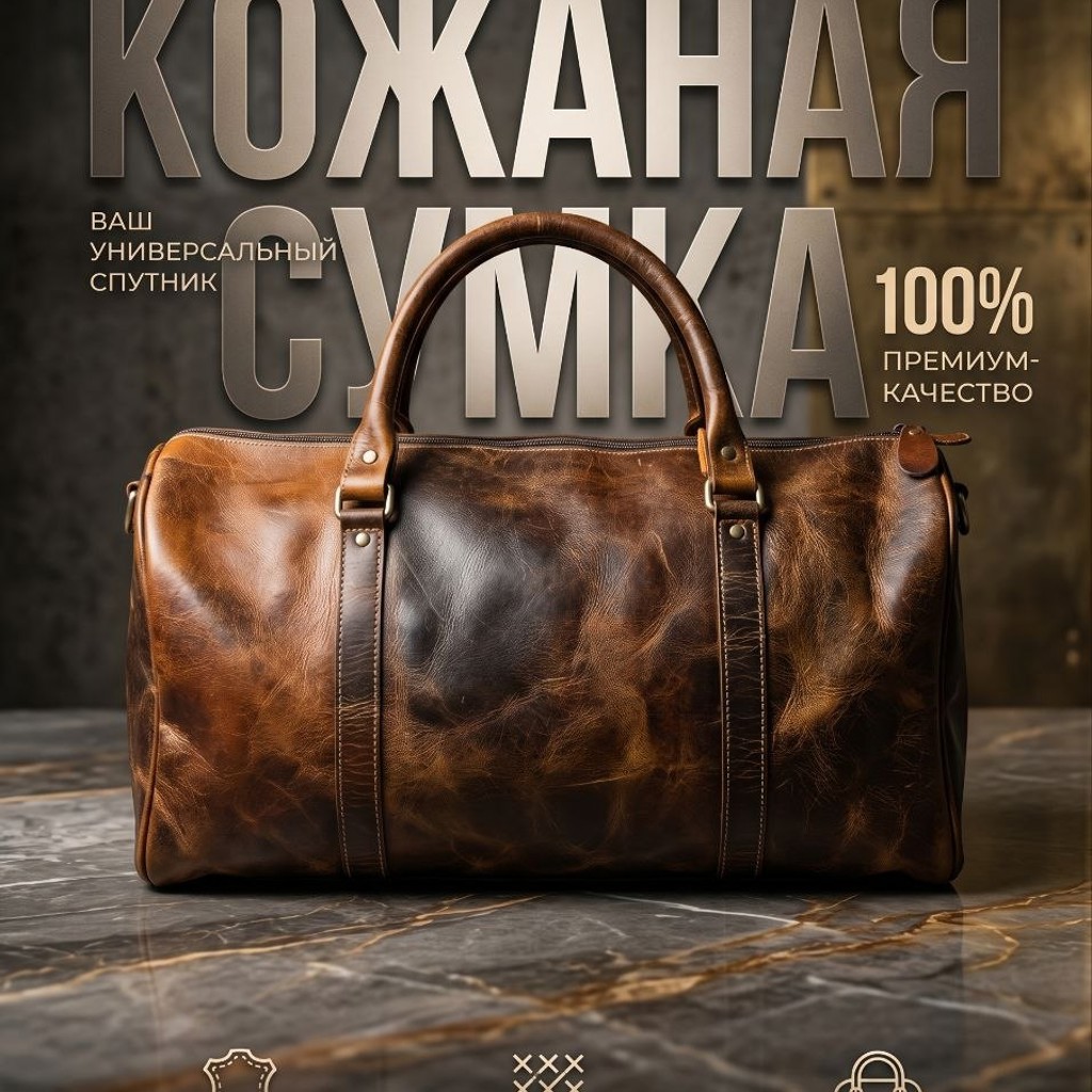 Сумка из кожи индийского буйвола