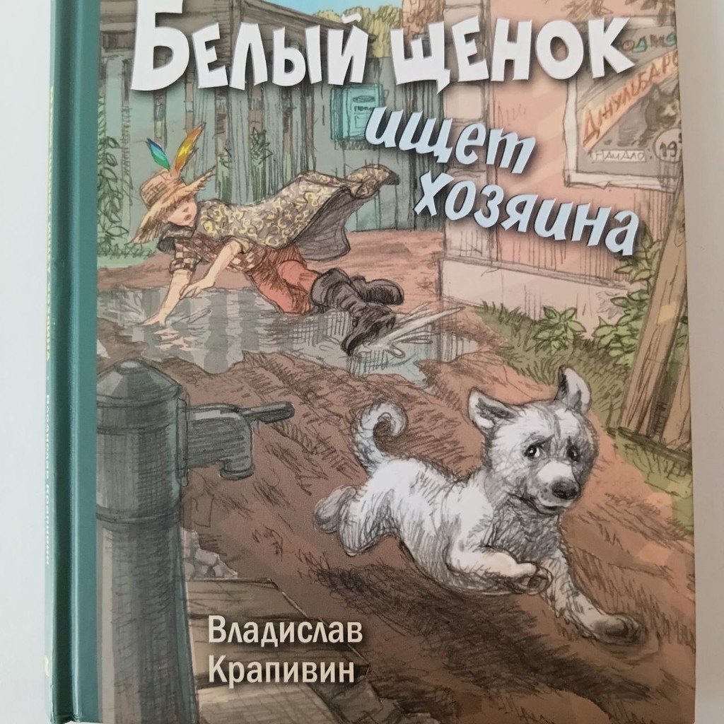 Белый щенок ищет хозяина