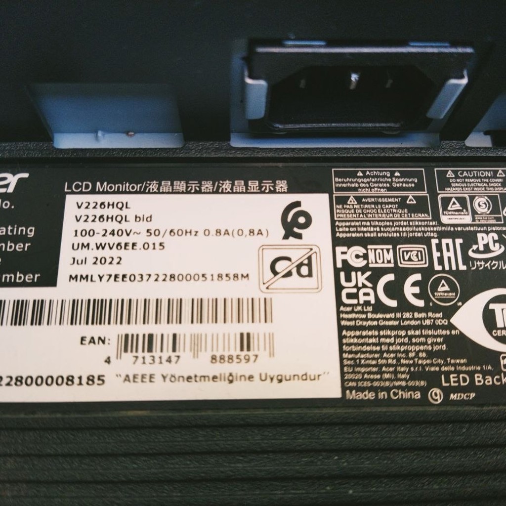 Монитор Acer V226HQL