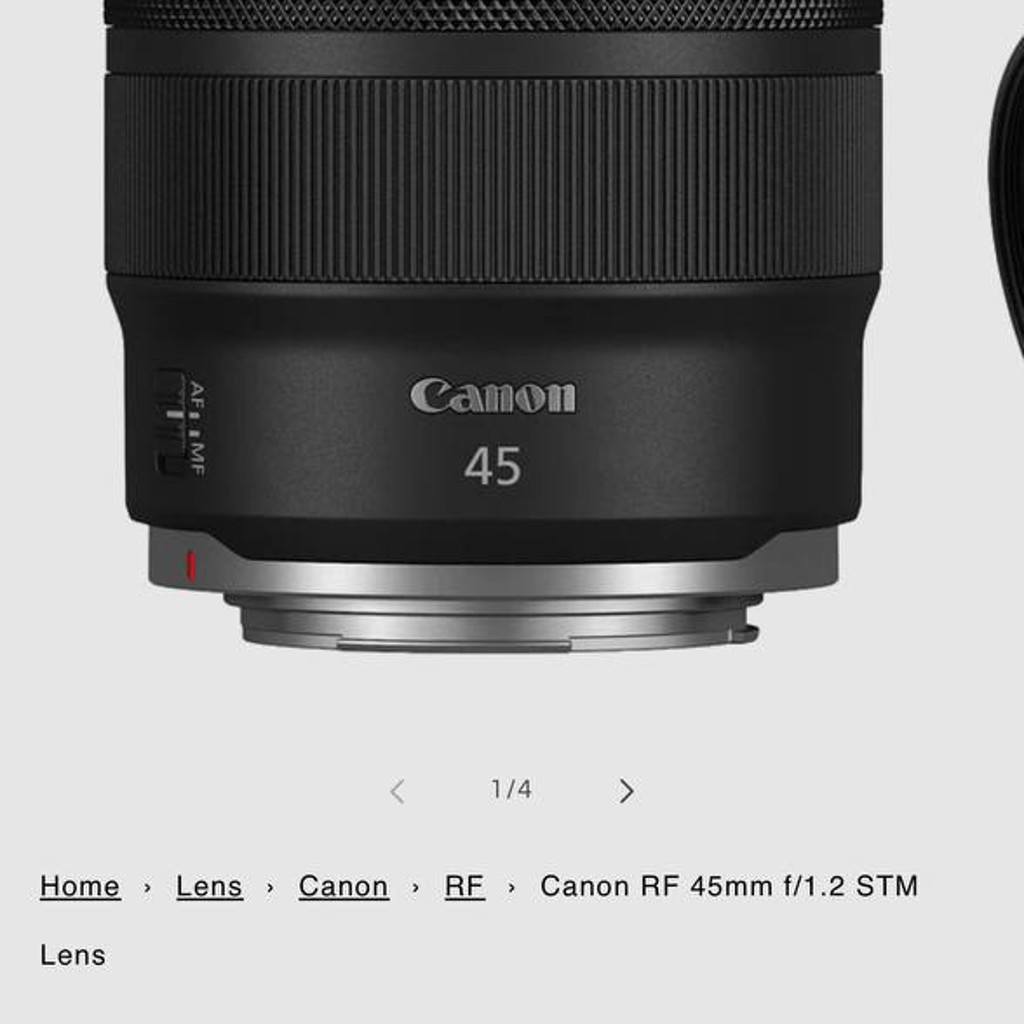 Canon RF 45mm f1.2