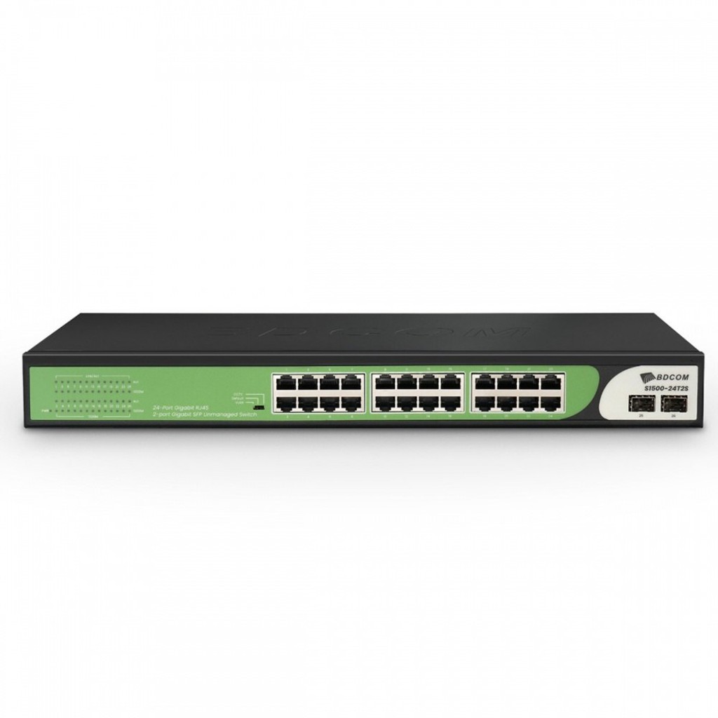 Гигабитный свитч BDCOM S1500-24T2S