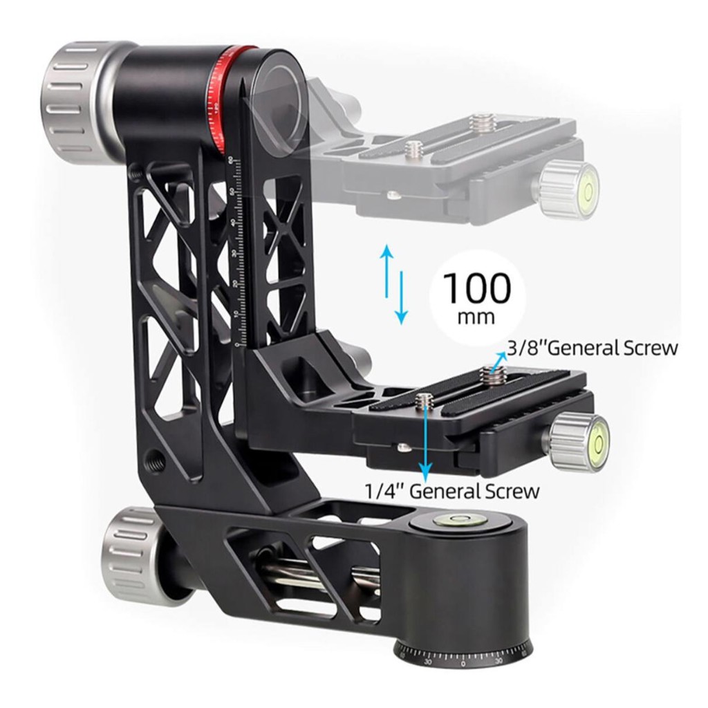 XILETU Professional Heavy-Duty Gimbal Head