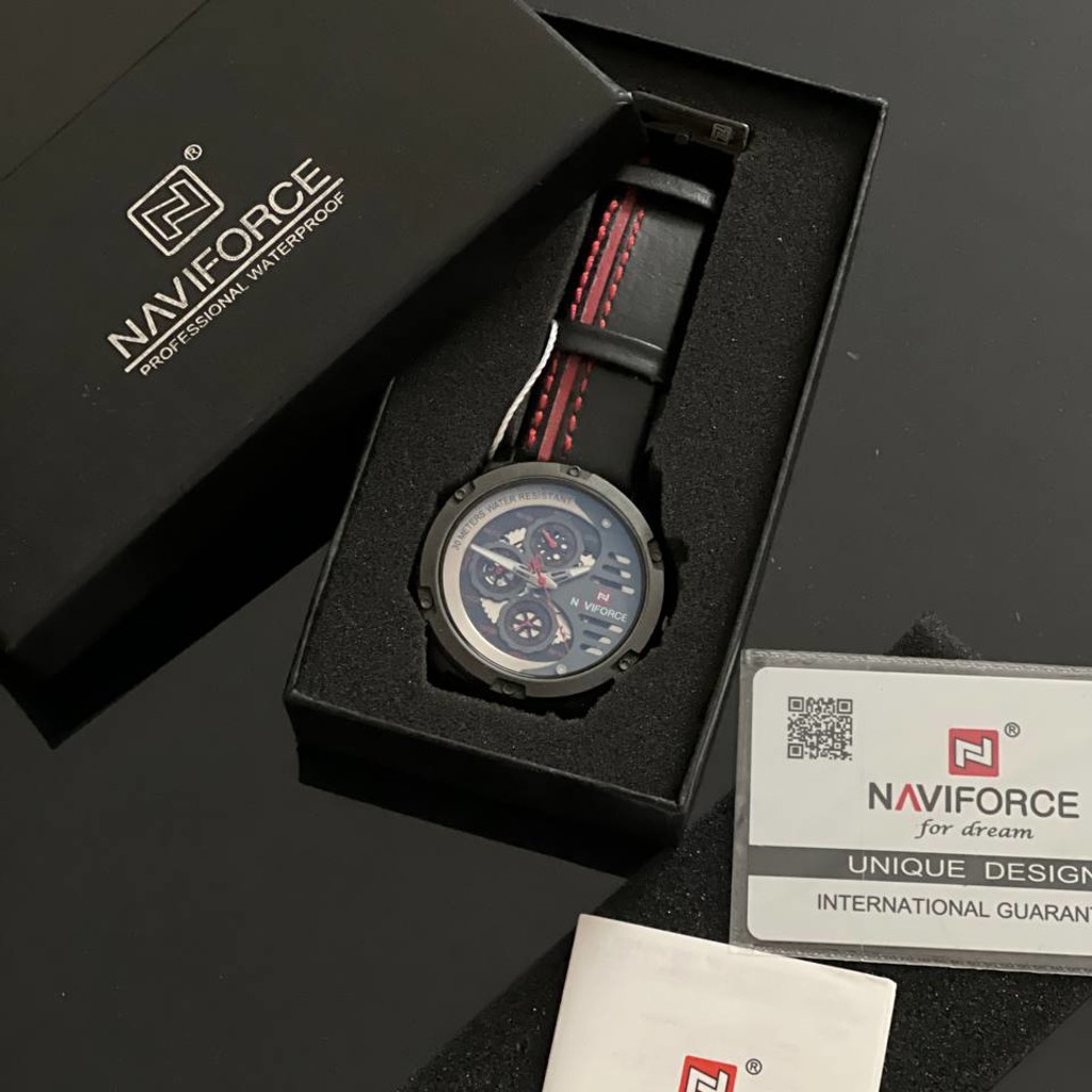 Мужские наручные часы Naviforce NF9110 B/W/B