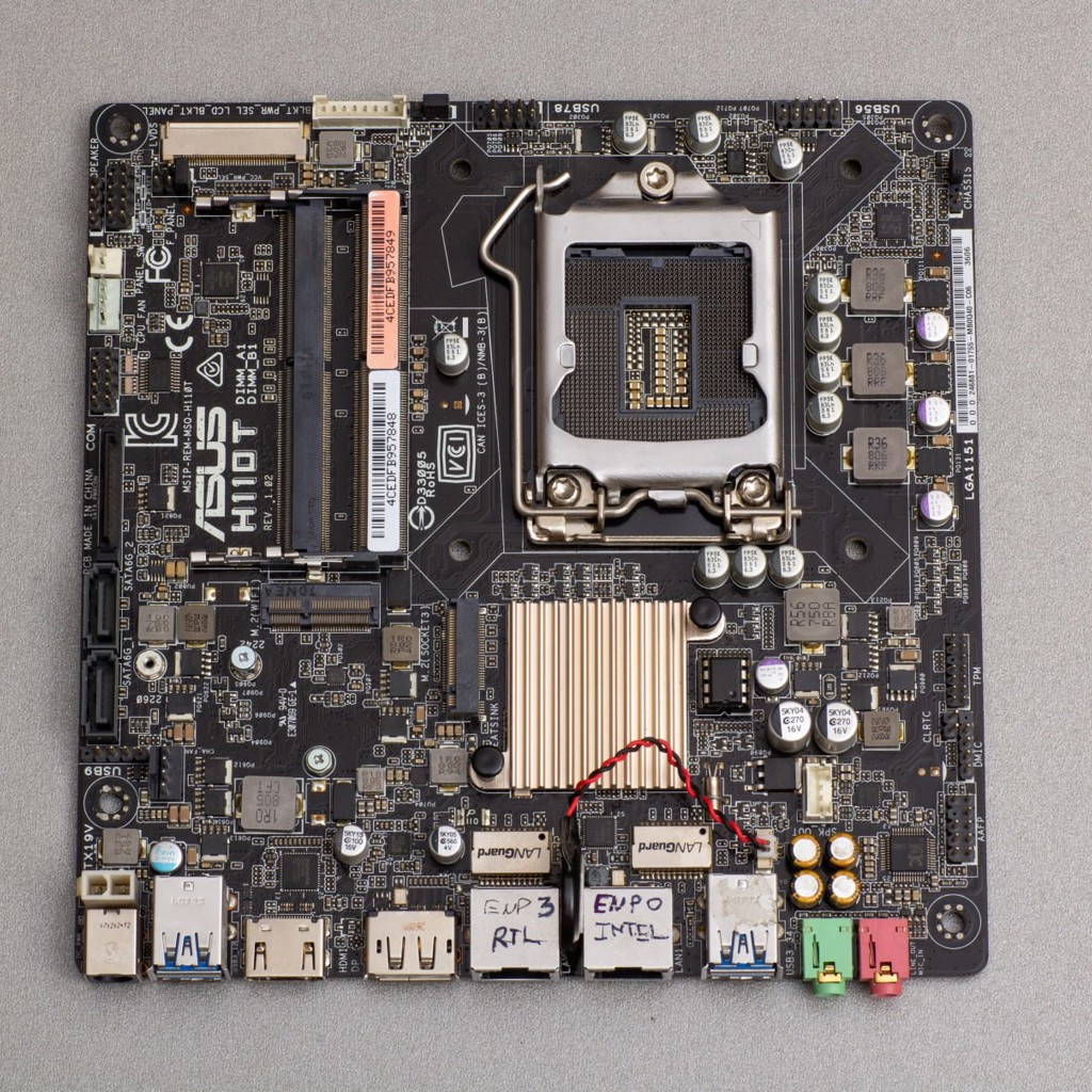 Комплект Материнская плата ASUS H110T и Блок питания HP 19V
