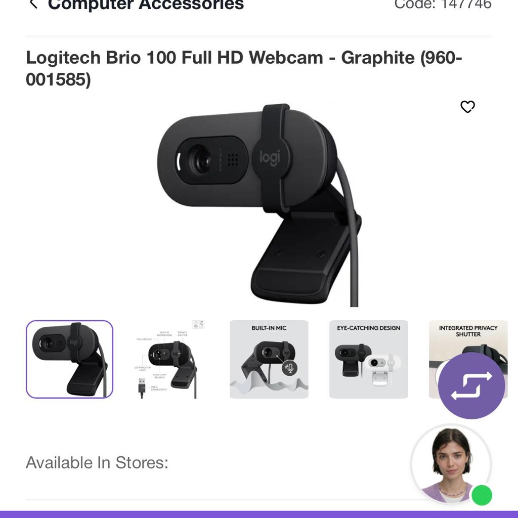 Logitech Brio 100