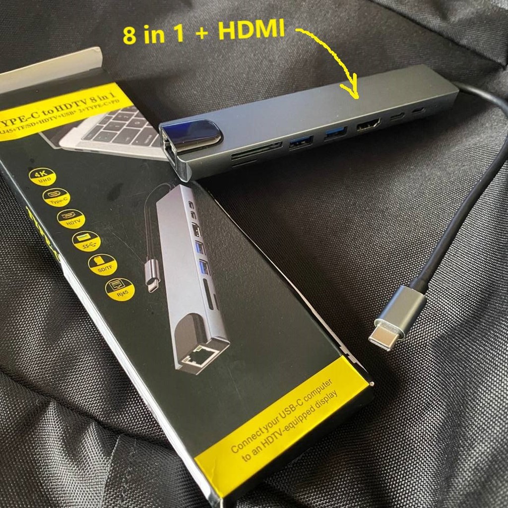 Зарядный адаптер блок питания 220V - 2 USB + 2 Type-C (10W)