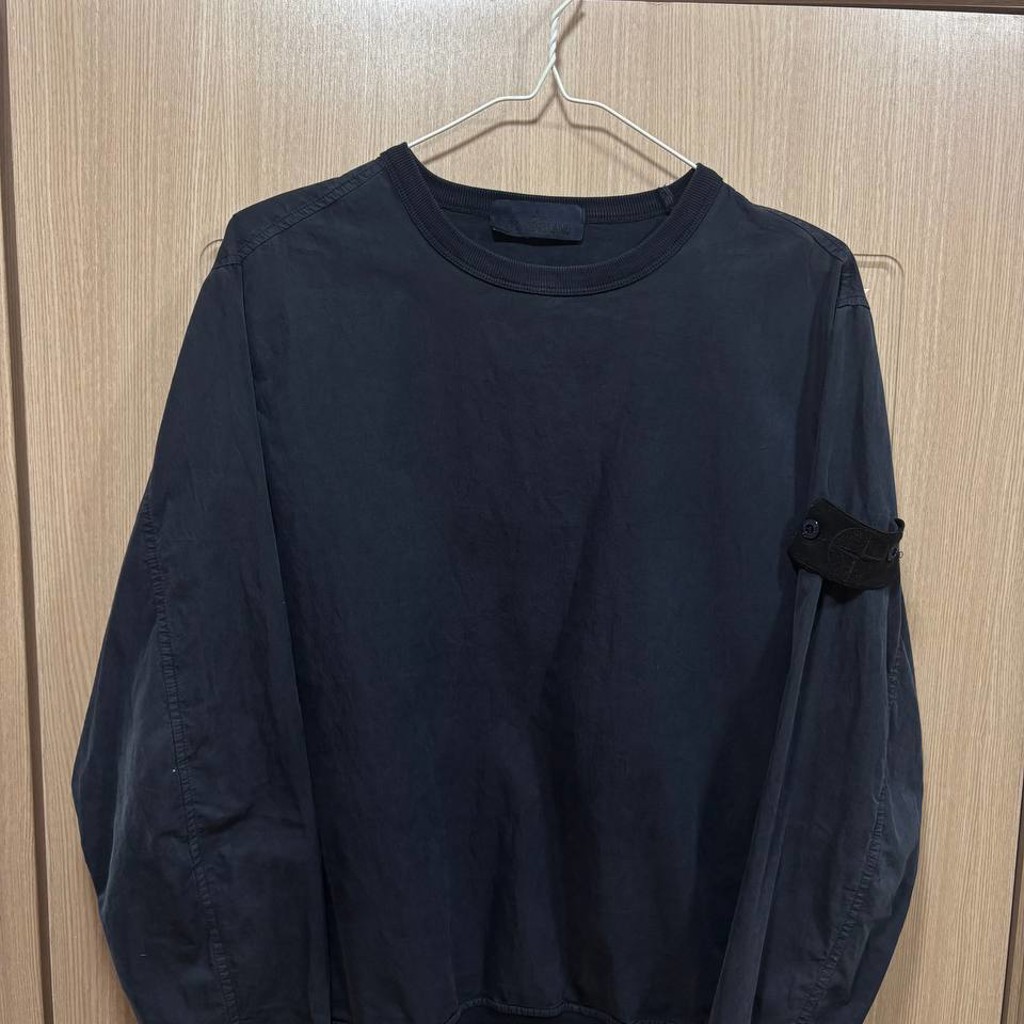 STONE ISLAND S/S 19 GHOST RESIN COTTON JUMPER