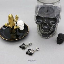Серьги 'ROCK с черепом' - фото 4
