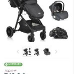 Коляска Moni 3 In 1 Set Rio Black - фото 6