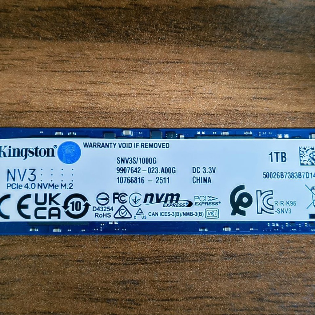 Kingston NV3 1TB NVMe M.2 SSD