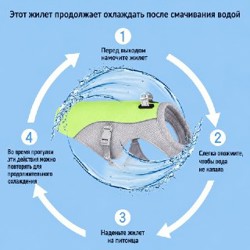Охлаждающий жилет для собаки - фото 2