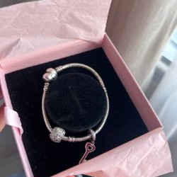 Pandora Moments Heart Clasp Snake Chain Bracelet - фото 3