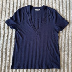 Женская футболка Zara в полоску - фото 4