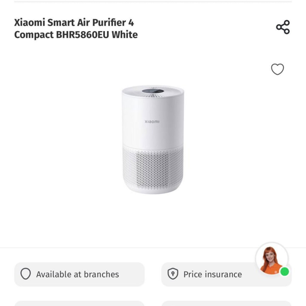 Очиститель воздуха Xiaomi Smart Air Purifier 4 Compact