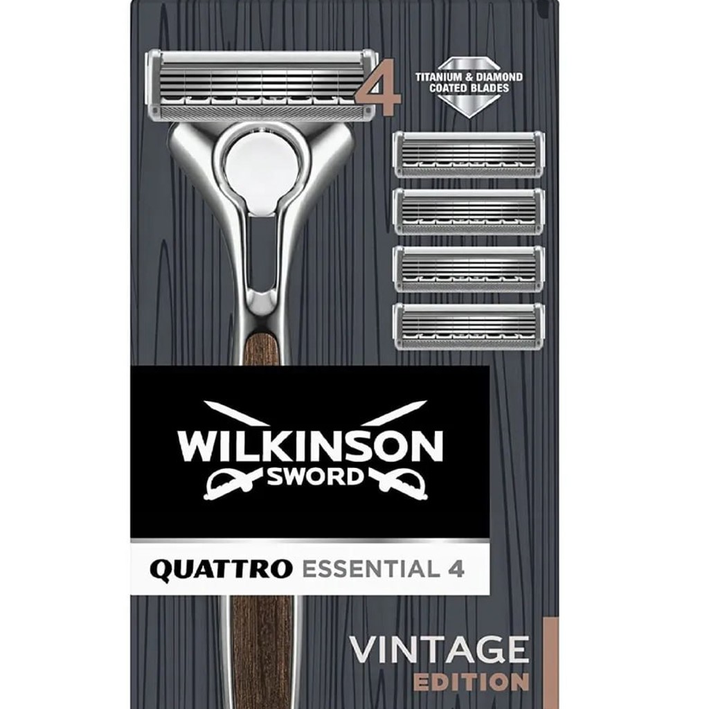 Бритва Wilkinson Sword Quattro Essential 4 (Vintage Edition)