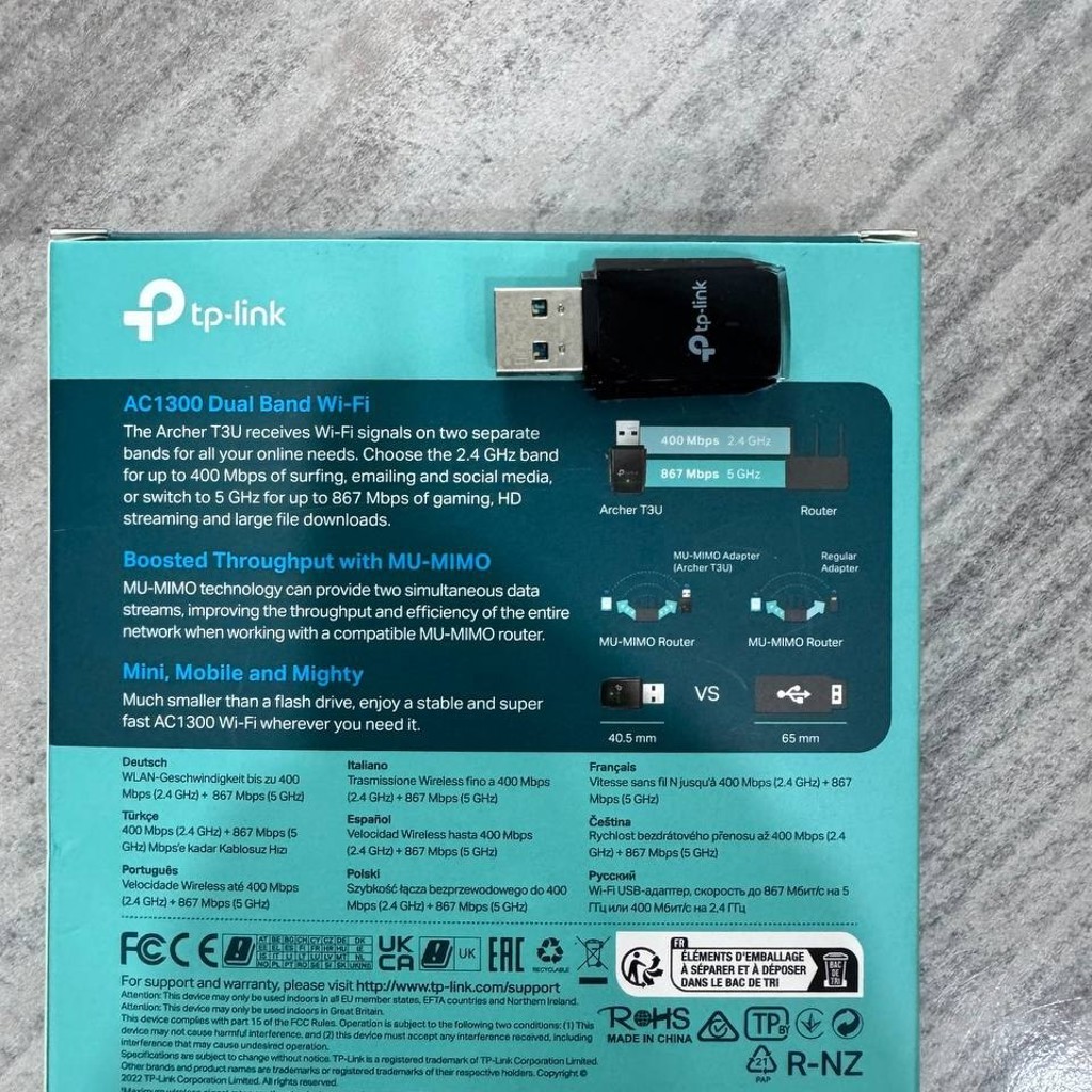 Wi-Fi адаптер TP-Link Archer T3U AC1300