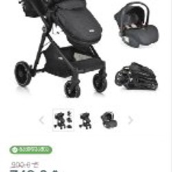 Коляска Moni 3 In 1 Set Rio Black - фото 6