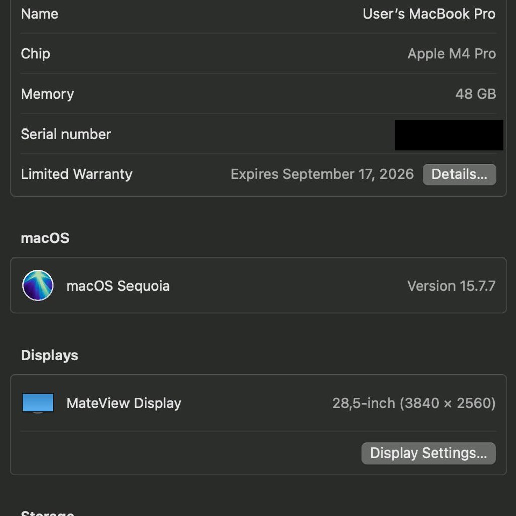 Macbook Pro 16'