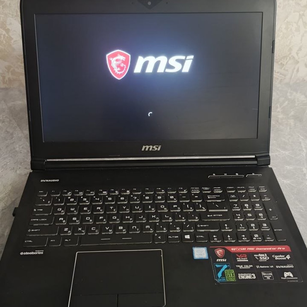 MSI gt62vr 7re dominator pro
