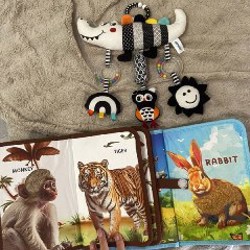 Тактильные книжки + подвесная игрушка - фото 3